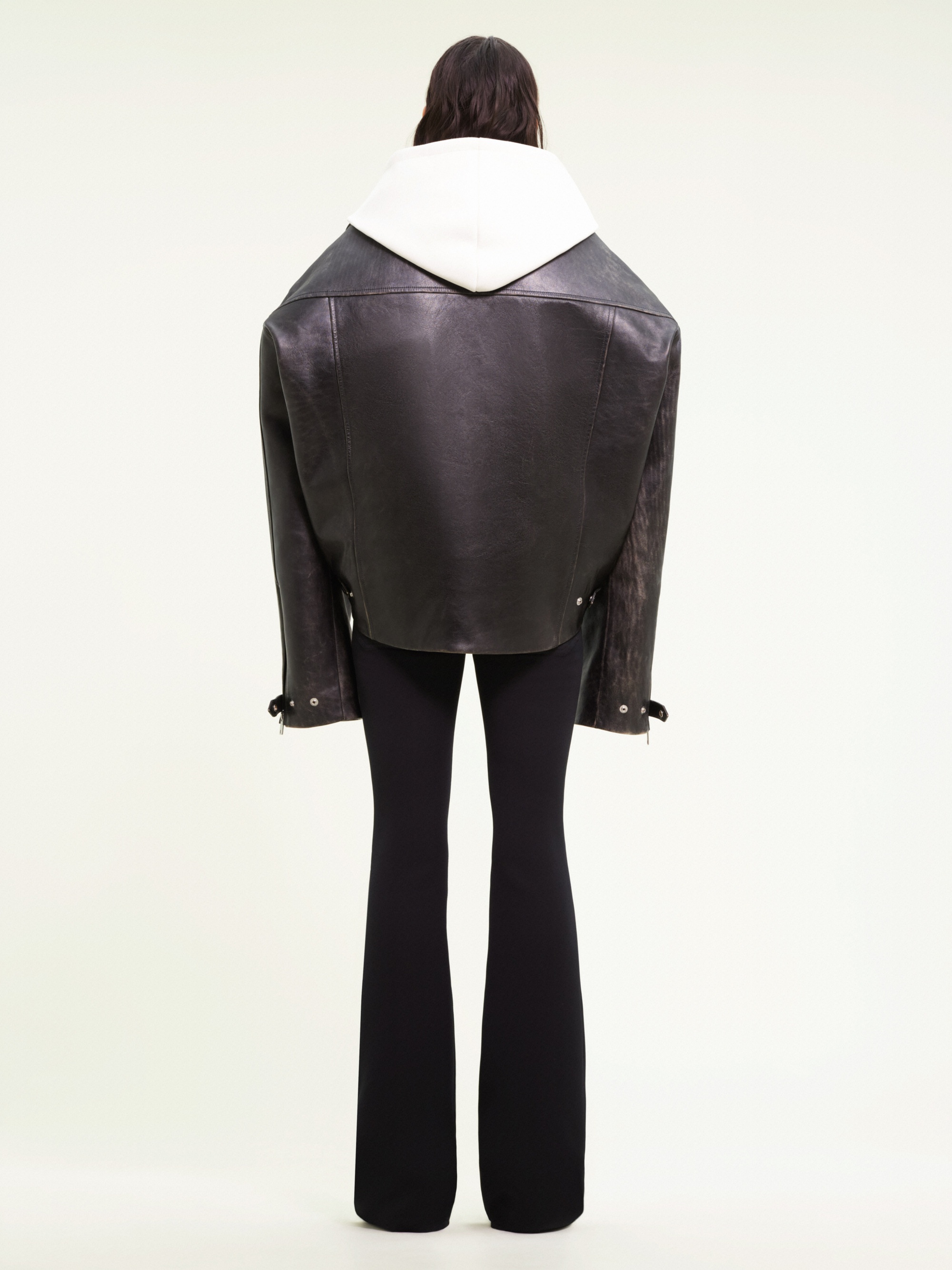 SPACE LEATHER BIKER JACKET - 5
