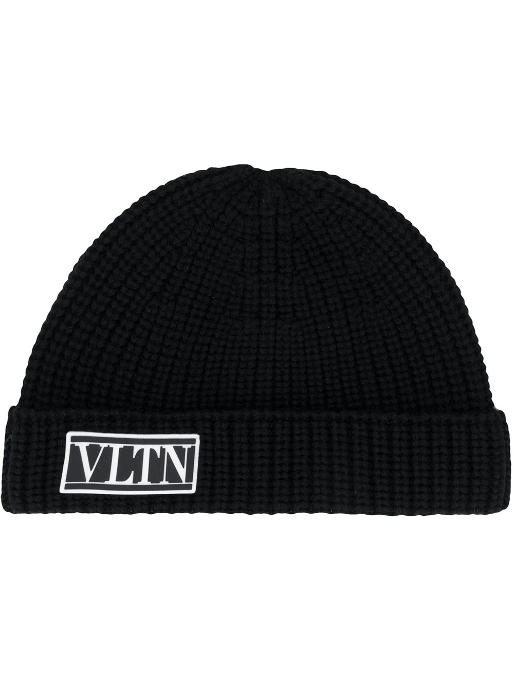 VLTN ribbed-knit beanie - 1