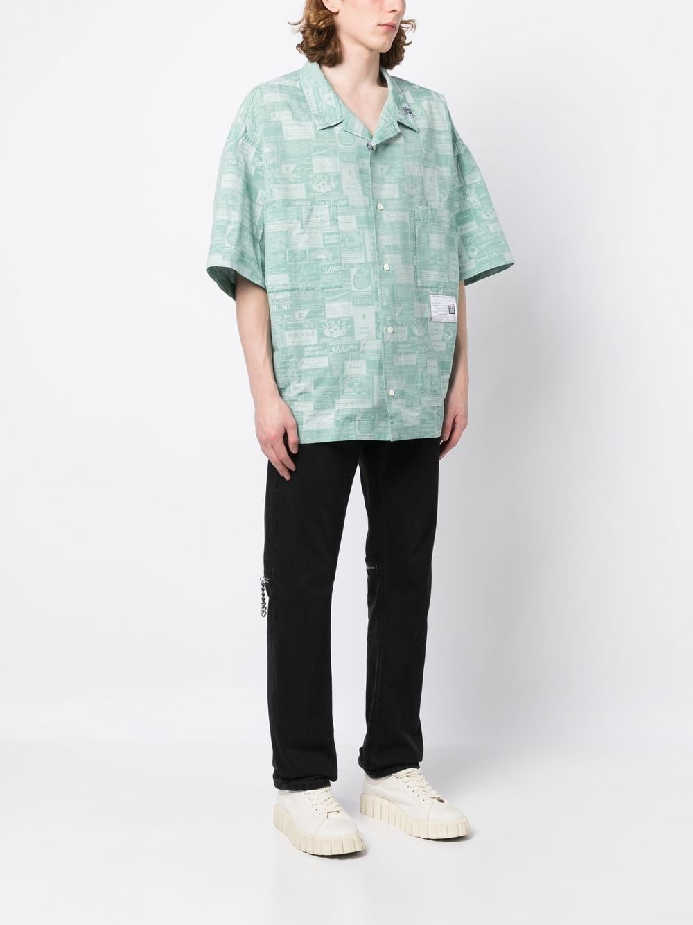 graphic-print short-sleeved shirt - 3