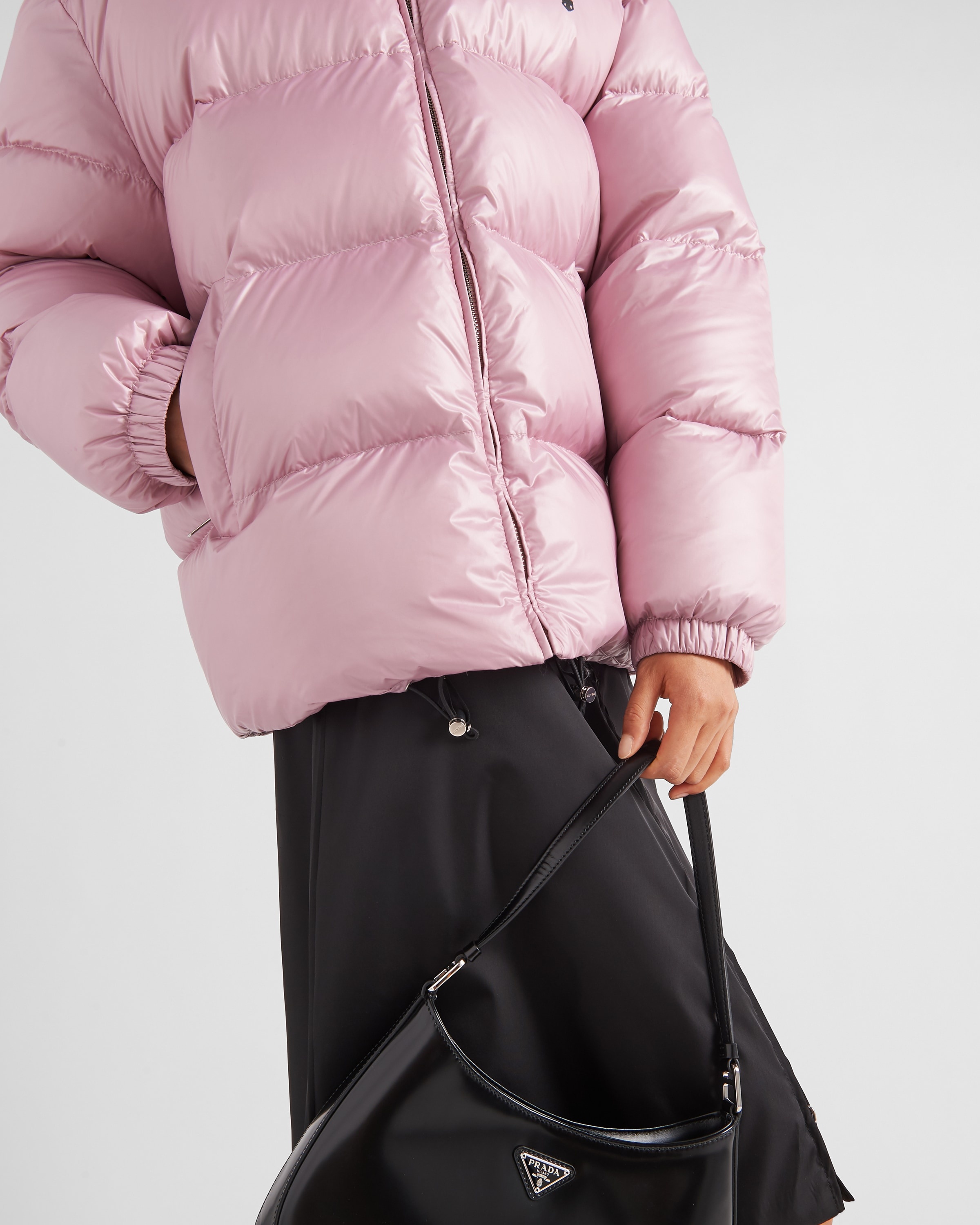 Re-Nylon hooded down jacket - 4