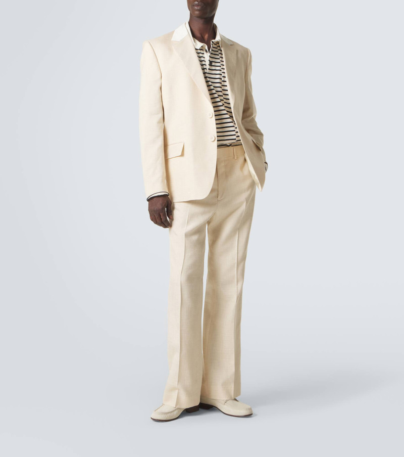 WALES BONNER Alto satin-trimmed flared pants outlook