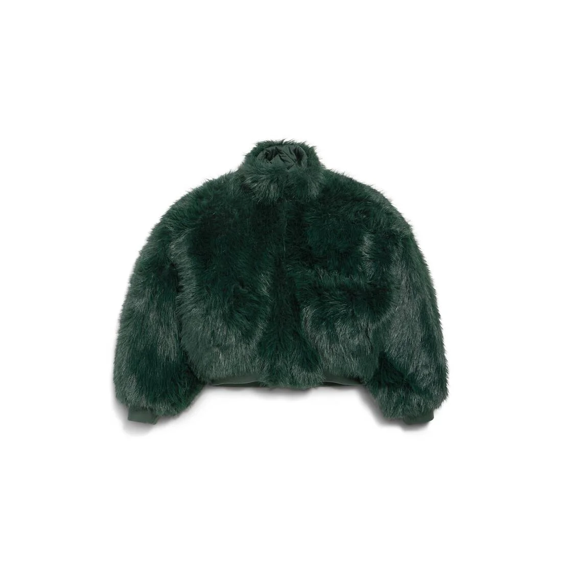 Women's Cropped Jacket in Dark Green - 1