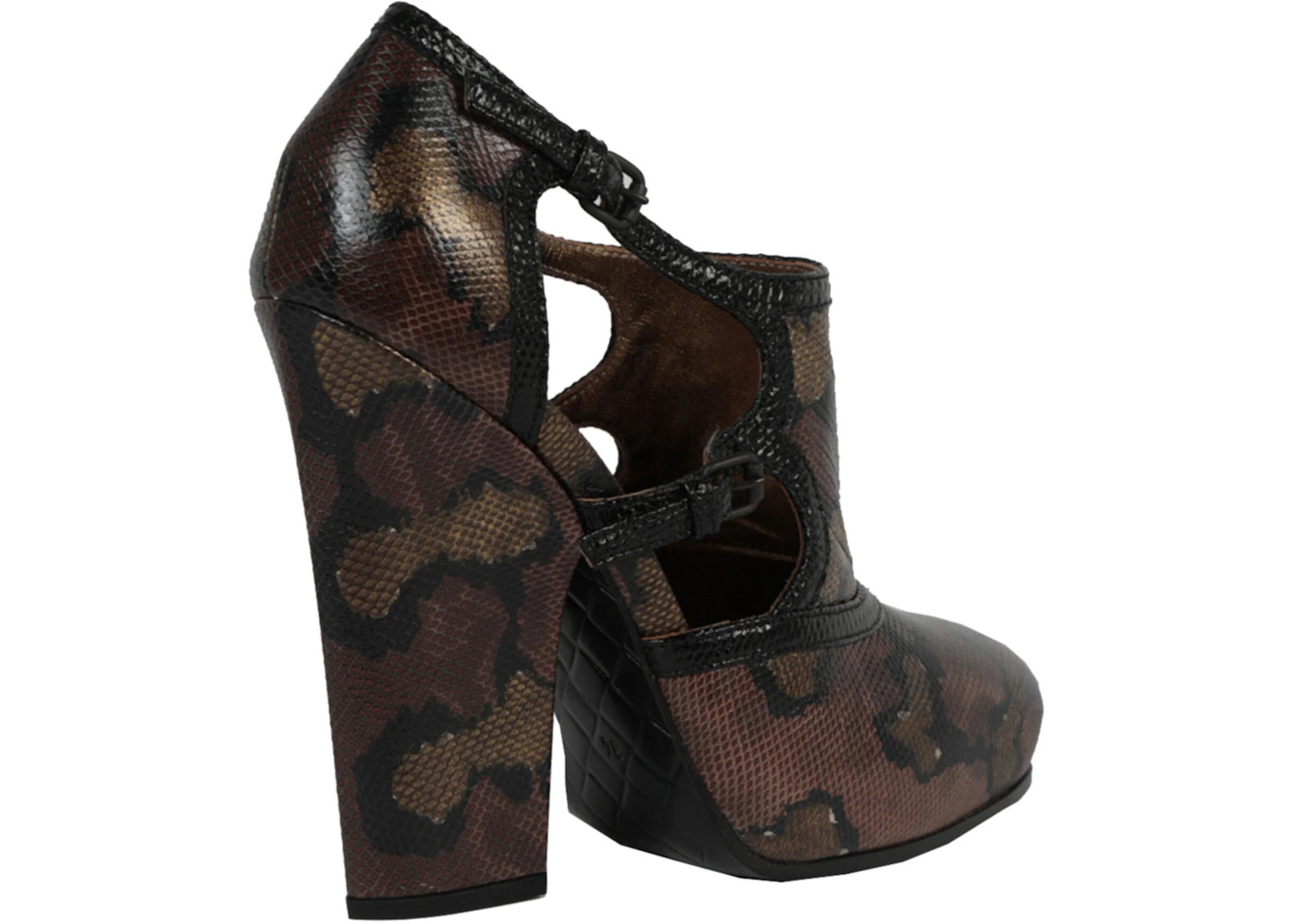 Bottega Veneta Chunky Heel Almond Toe Pump Leather (Women's) - 3