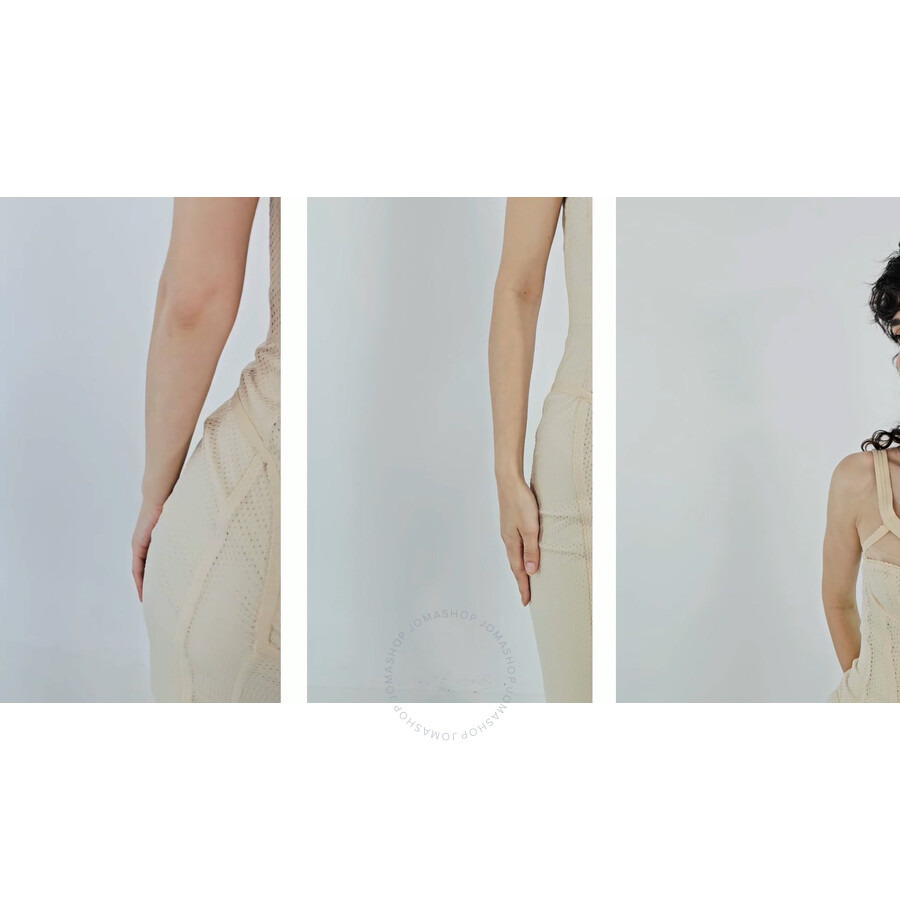 Burberry Pale Biscuit Nova Mesh And Stretch Jersey Corset Dress - 3