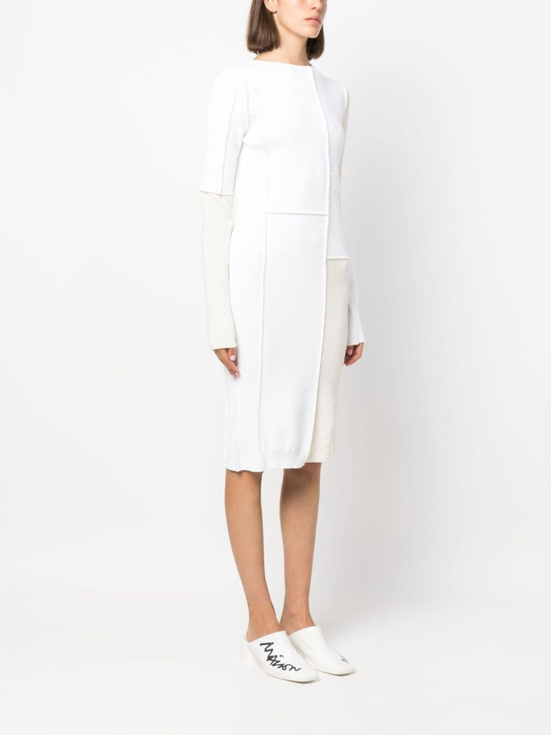 colour-block exposed-seam midi dress 3