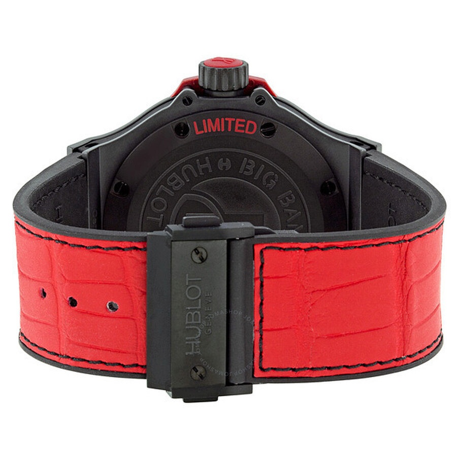 Hublot Big Bang Black Dial Red Leather Strap Men's Watch 322-CI-1130-GR-ABR-10 - 3