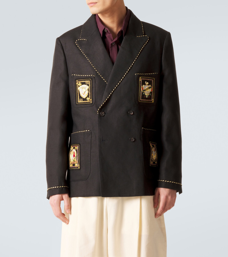 BODE Bullion Card linen suit jacket outlook