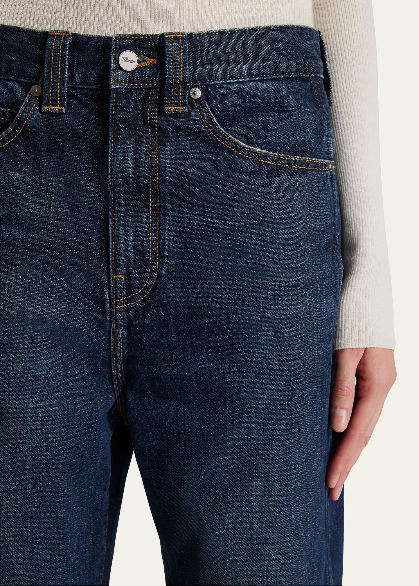 Bonnie Straight-Leg Dark Wash Jeans - 5
