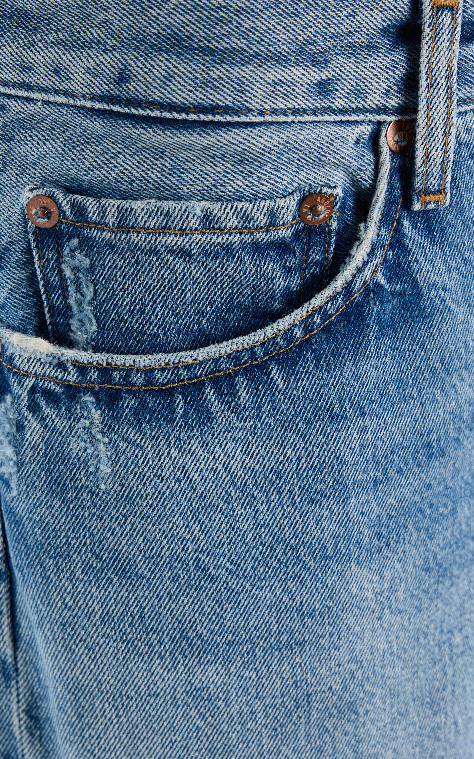 Rigid Low-Rise Loose Jeans light wash - 5