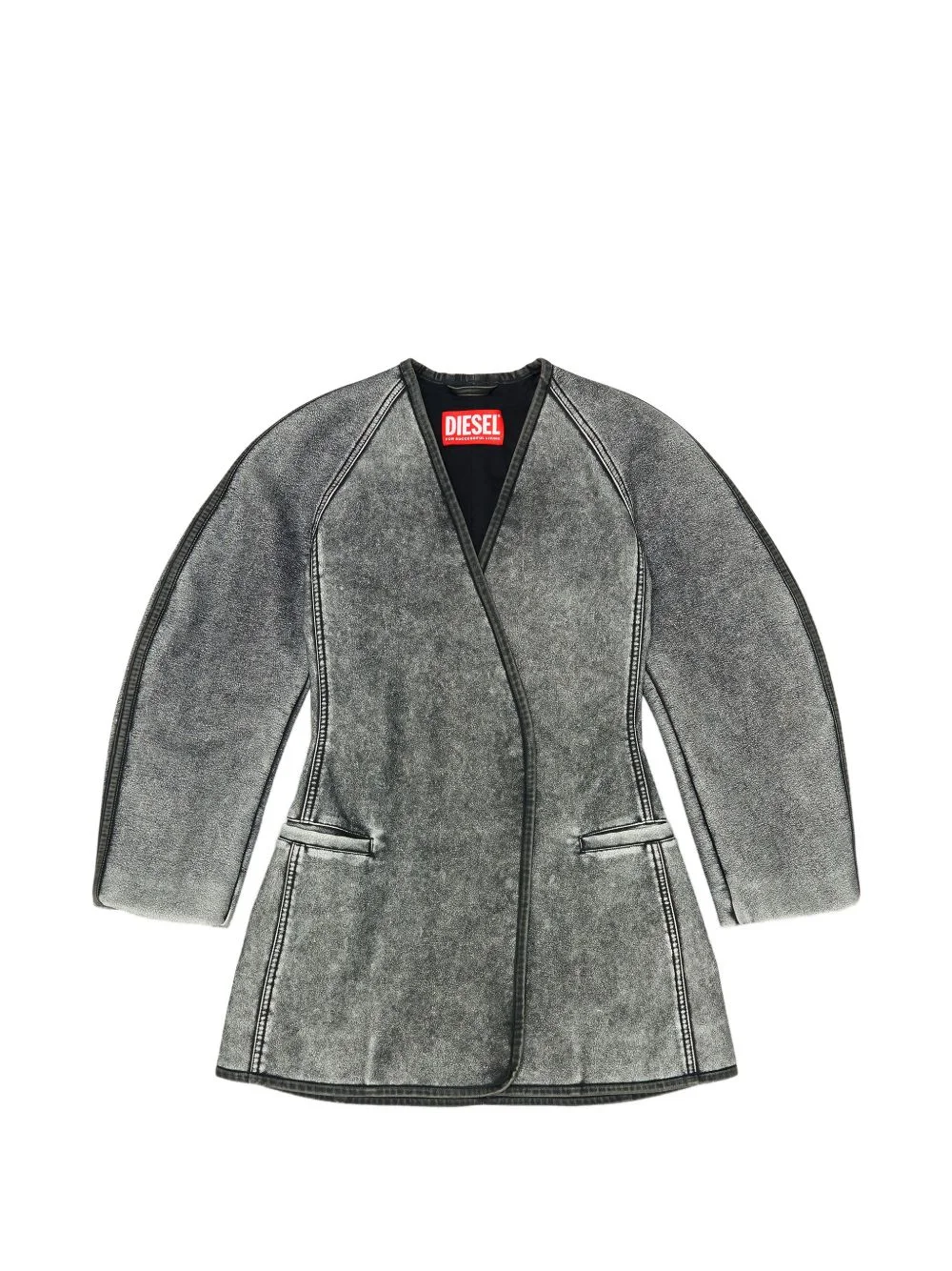 cardigan jacket with cocoon sleeves - 1