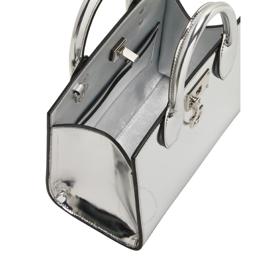 Ferragamo Small Studio Box Gancini Buckle Tote Bag - 4