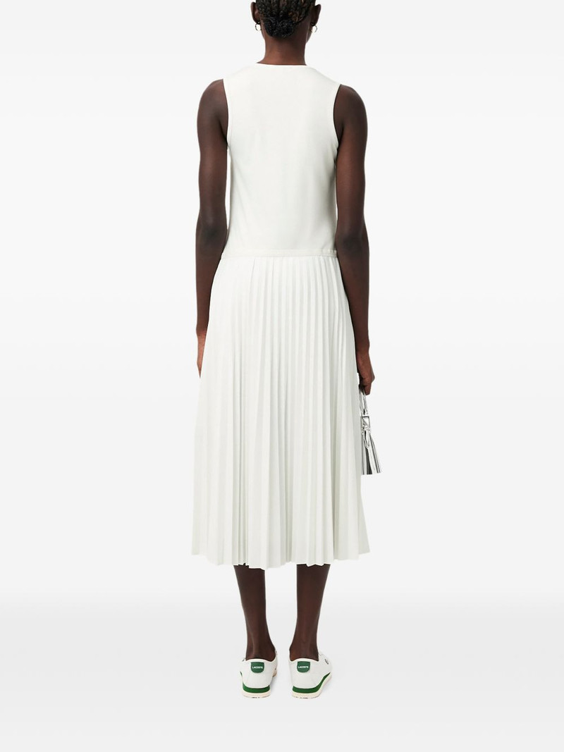 v-neck pleated dress 3