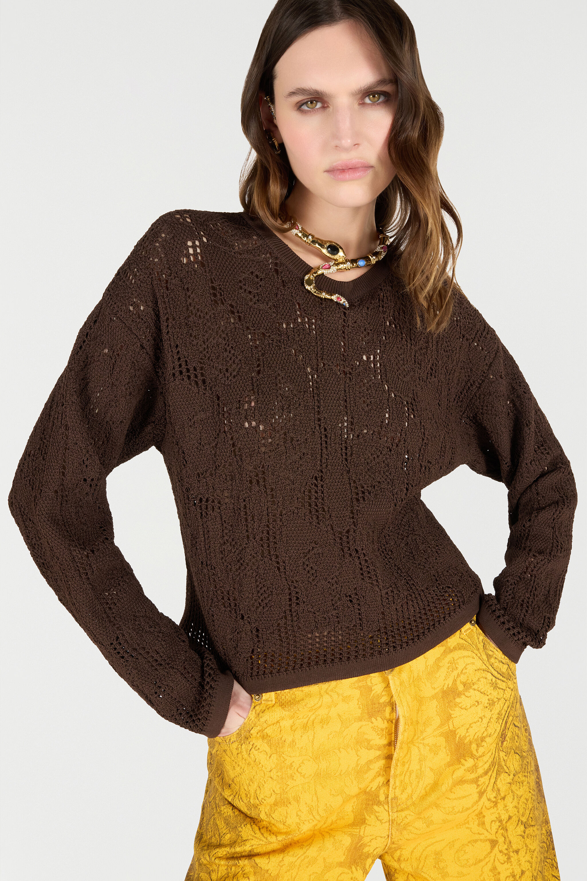 Crochet Effect Sweater - 5
