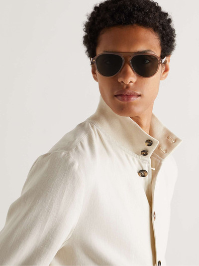 Brioni Aviator-Style Acetate Sunglasses outlook