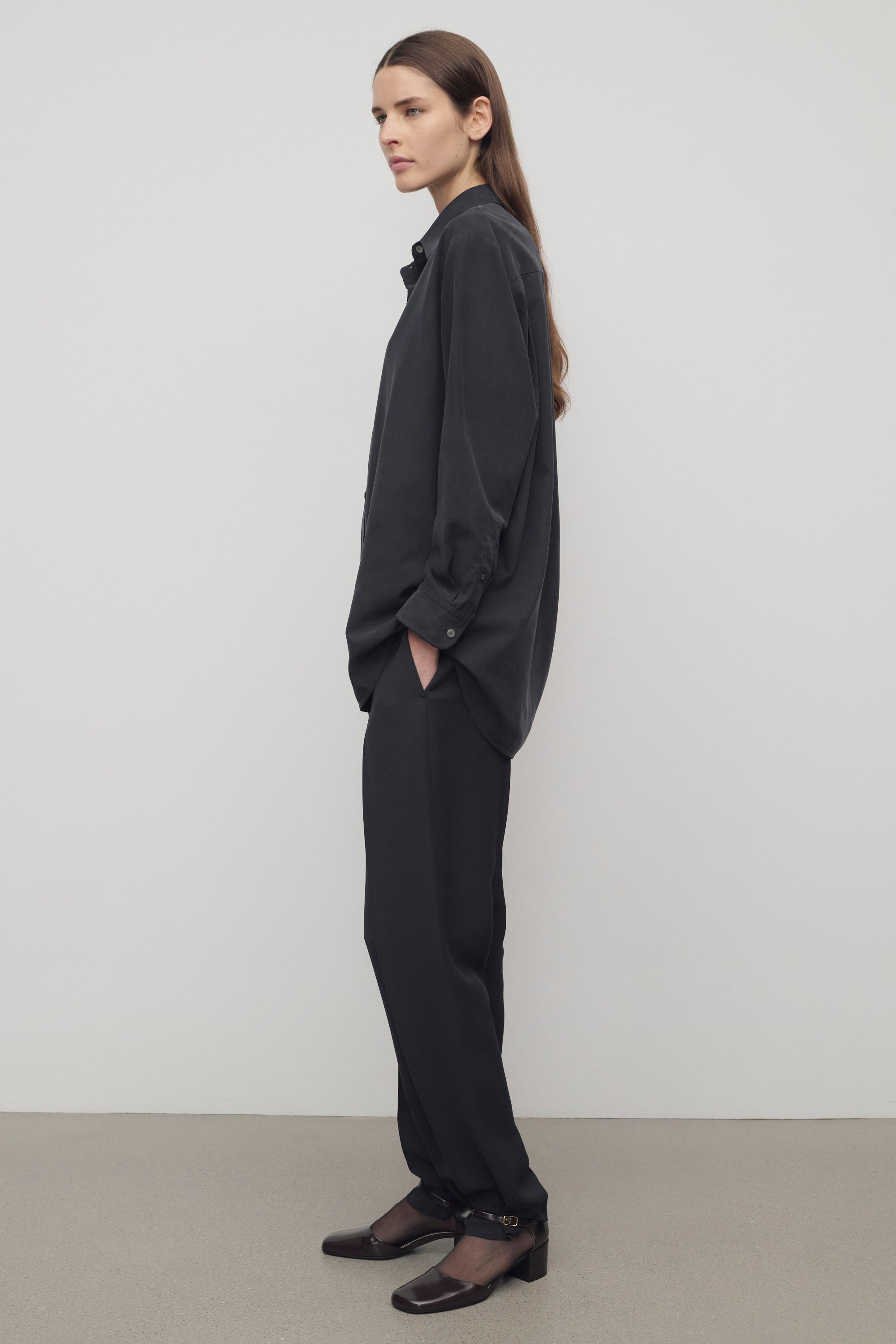 Relian Pant in Viscose and Silk - 4