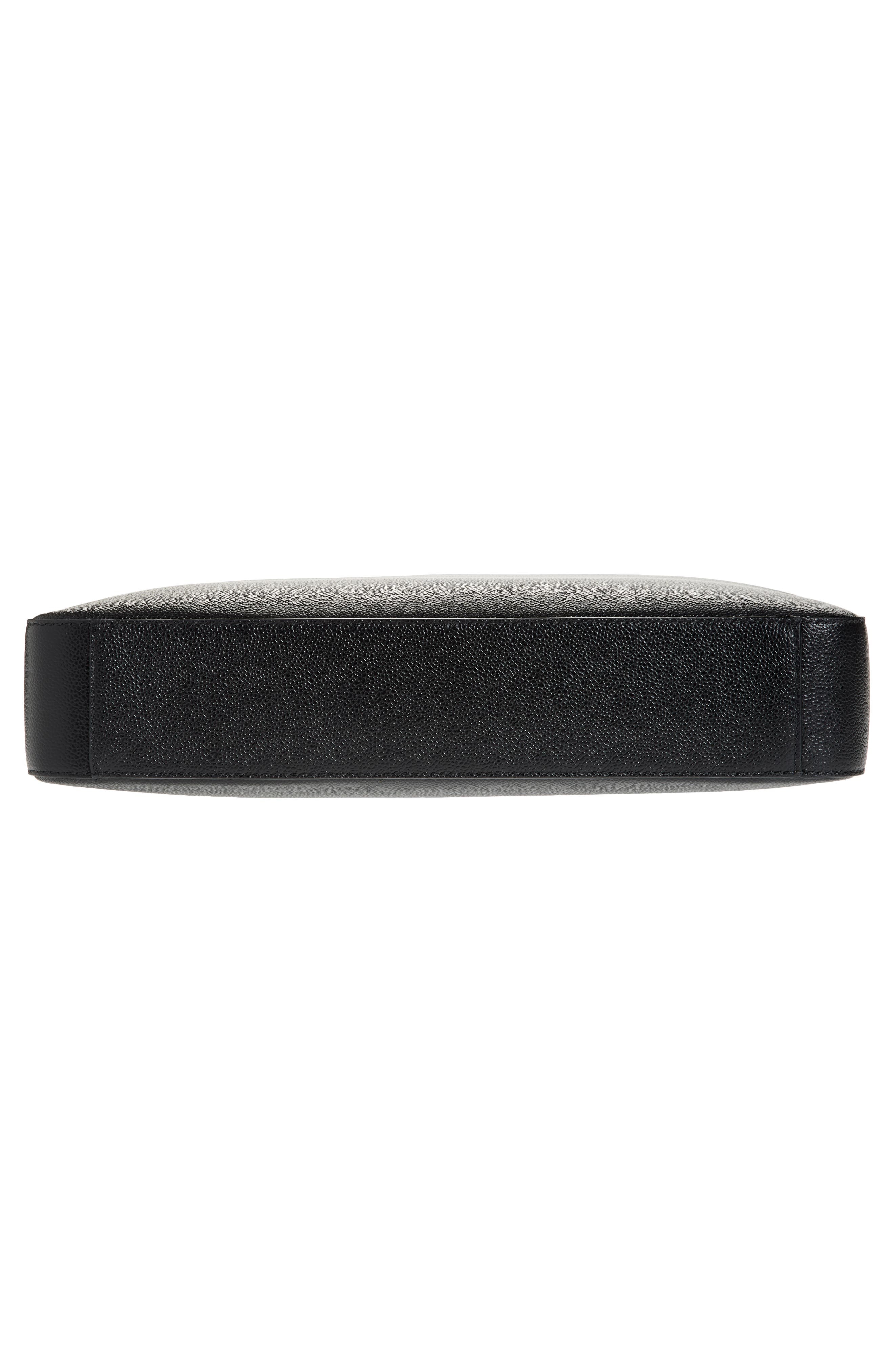 Thom Browne Pebbled Leather Business Bag in Black at Nordstrom - 7