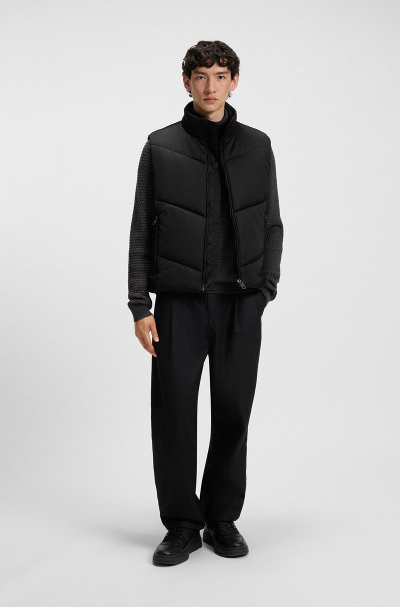 HUGO WATER-REPELLENT GILET IN PADDED SATIN outlook