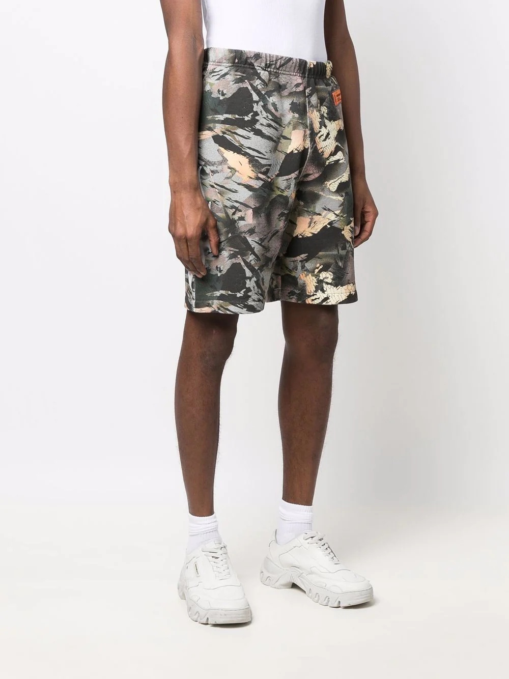 camouflage-print track shorts - 3