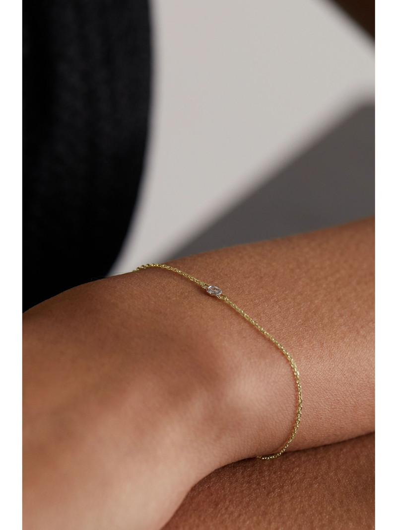 MATEO 14-karat gold diamond bracelet Gold outlook