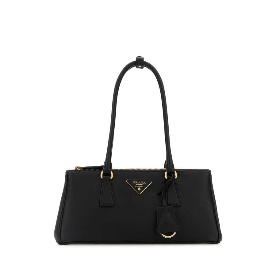 Prada Black Leather Shoulder Bag - 1