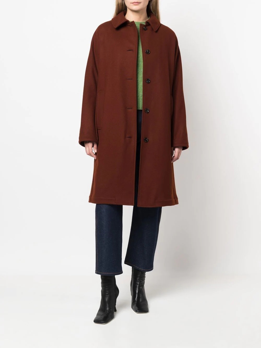 FAIRLIE Brown Wool Coat - 2