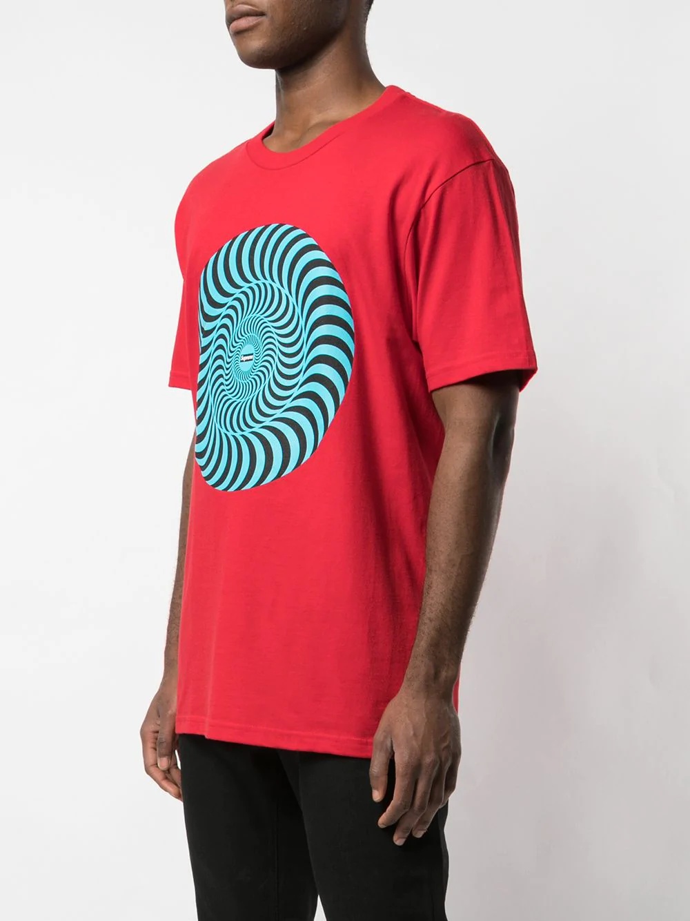 spiral print T-shirt - 3