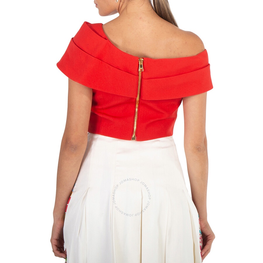 Balmain Asymmetric One-Shoulder Top - 4