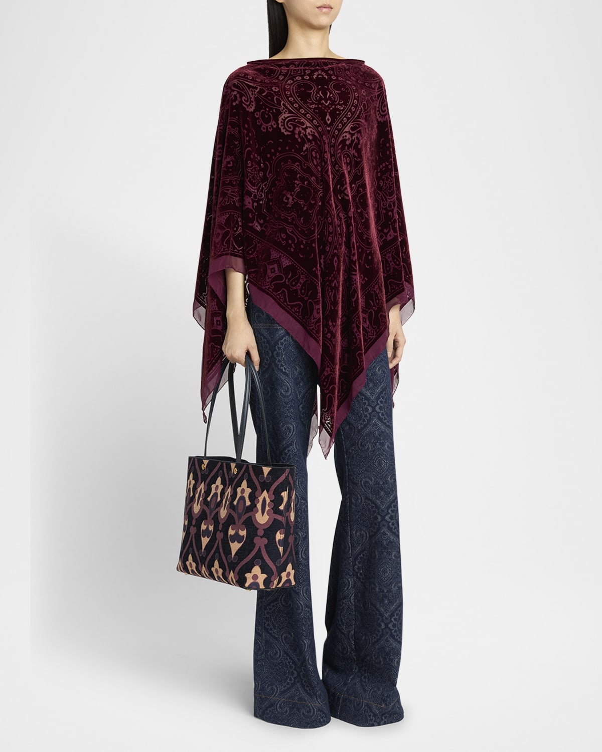 Essential Medium Jacquard Chenille Shopper Tote Bag - 6