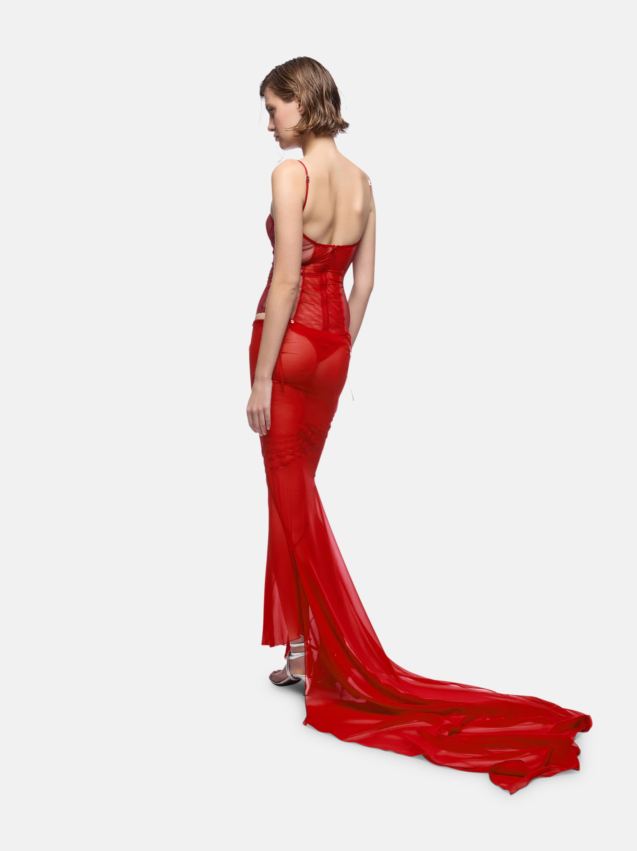 RED LONG DRESS - 3