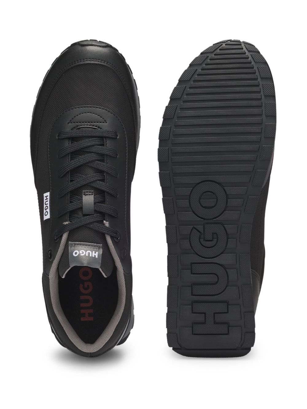 panelled sneakers - 4