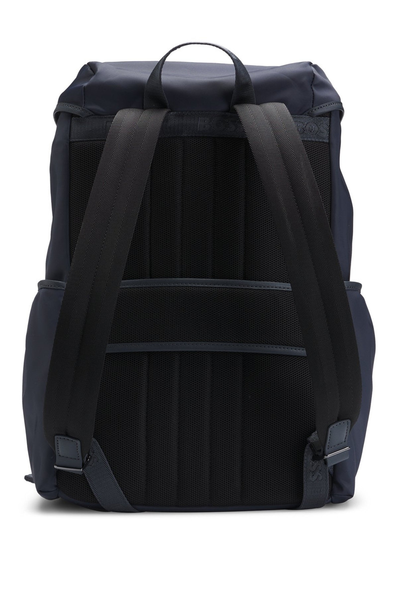 MULTI-POCKET BACKPACK WITH DOUBLE B MONOGRAM TRIM 2
