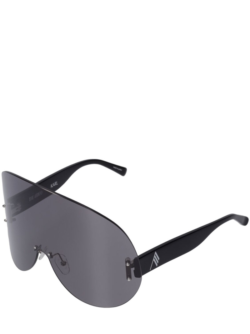 Karl oversize mask acetate sunglasses - 2