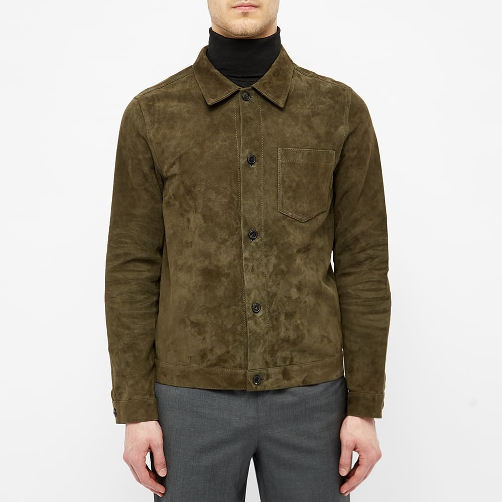 AMI Suede Shirt Jacket - 4