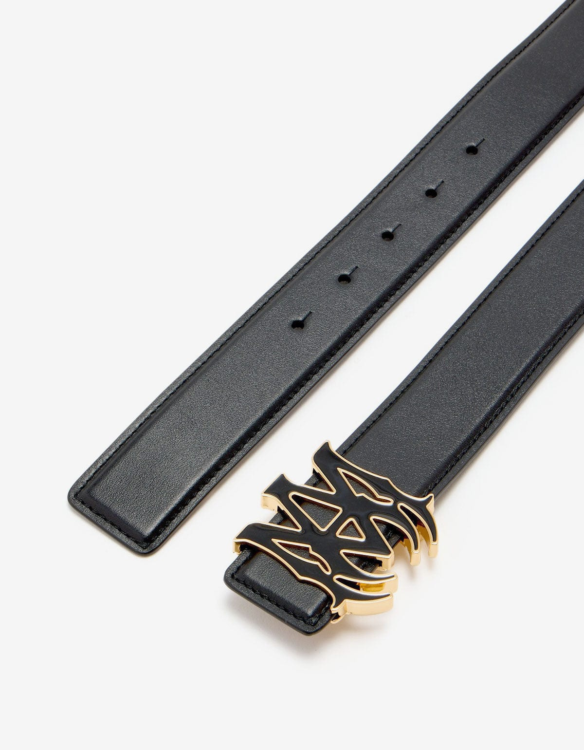 Amiri Black MA Core Logo Belt - 4
