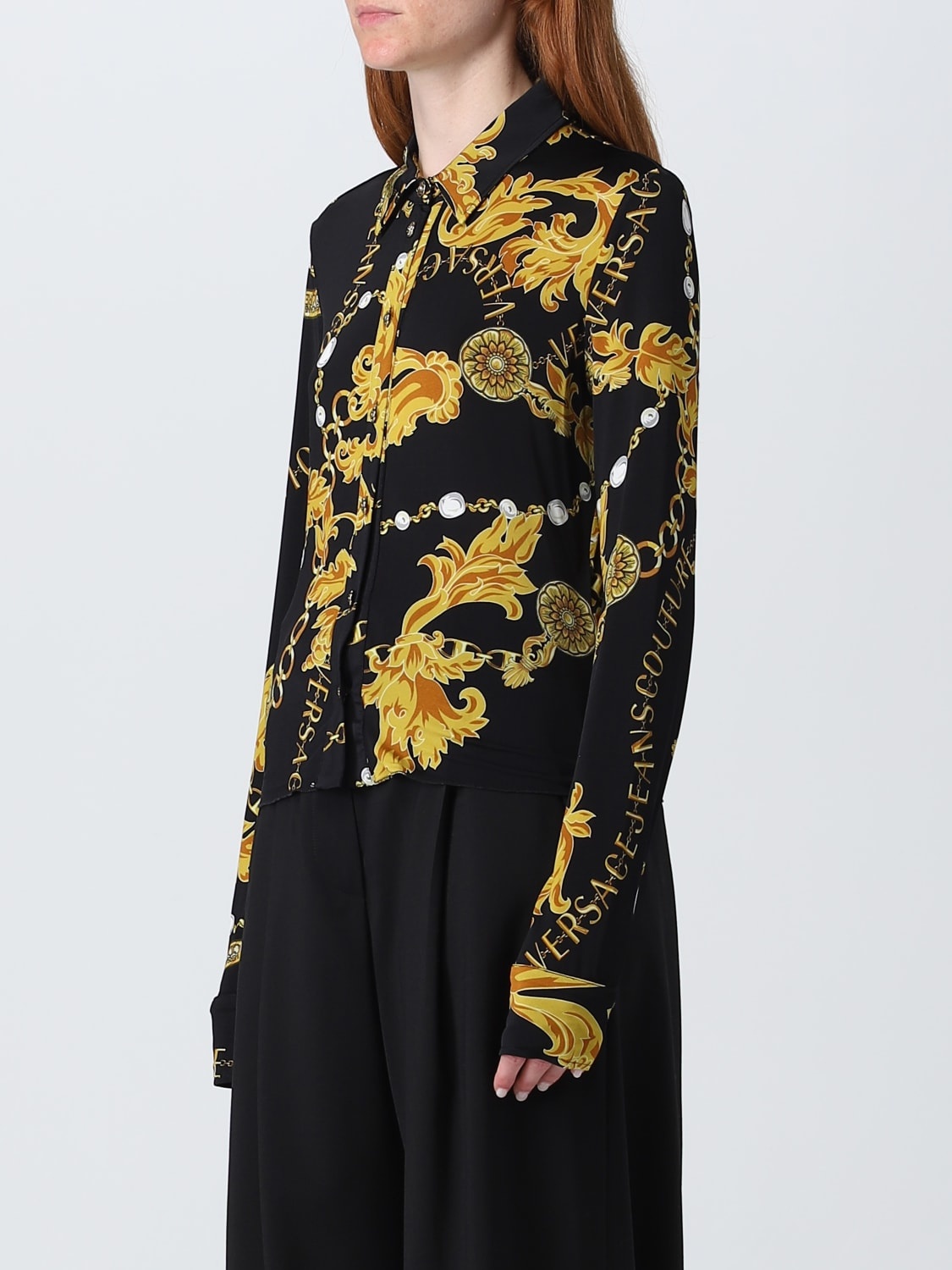 Versace Jeans Couture shirt in printed stretch viscose - 3