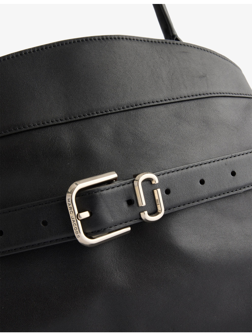 Debossed-Logo Dakota Leather Satchel Bag - 4