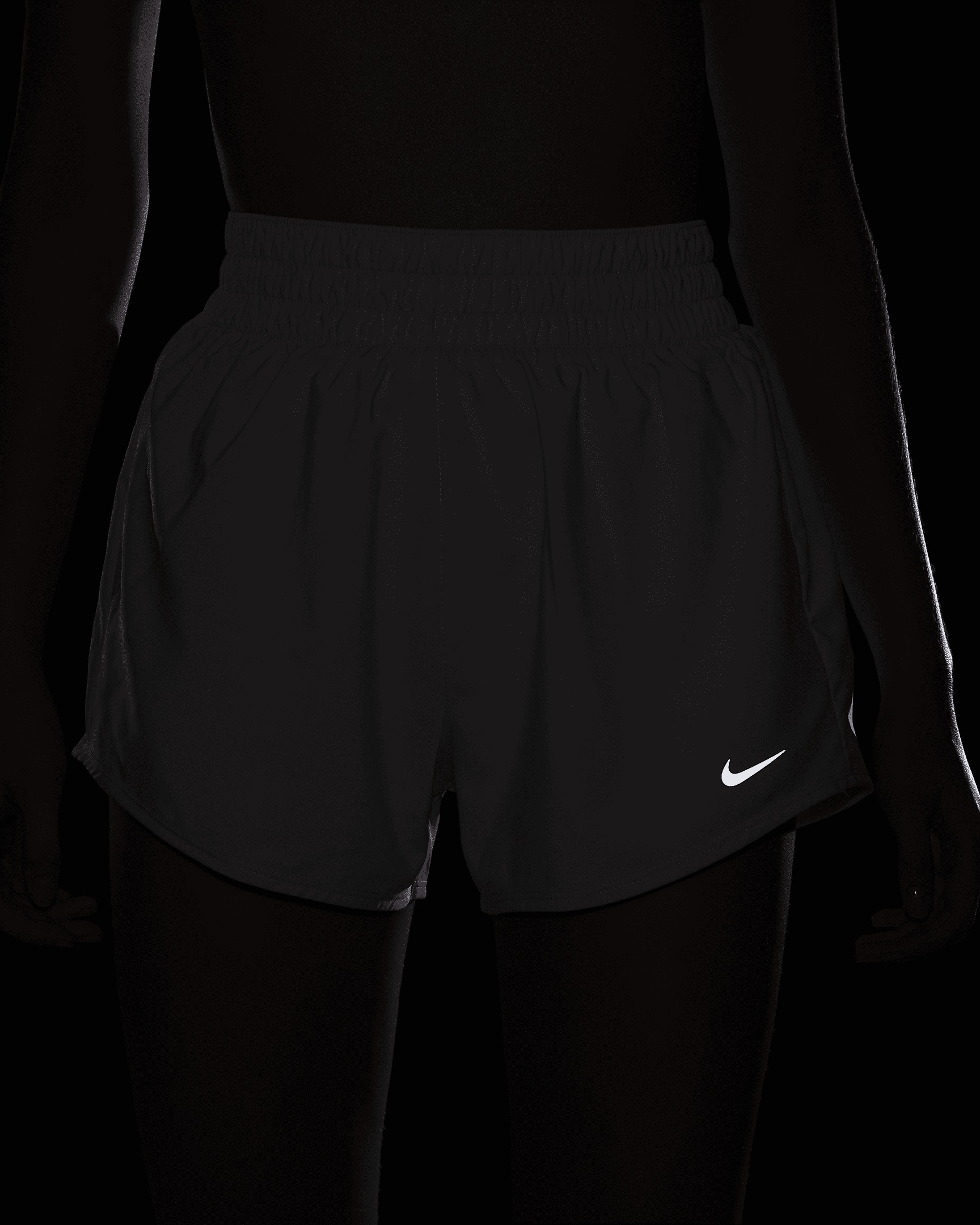 Nike Women's One Dri-FIT High-Waisted 3" Brief-Lined Shorts - 9