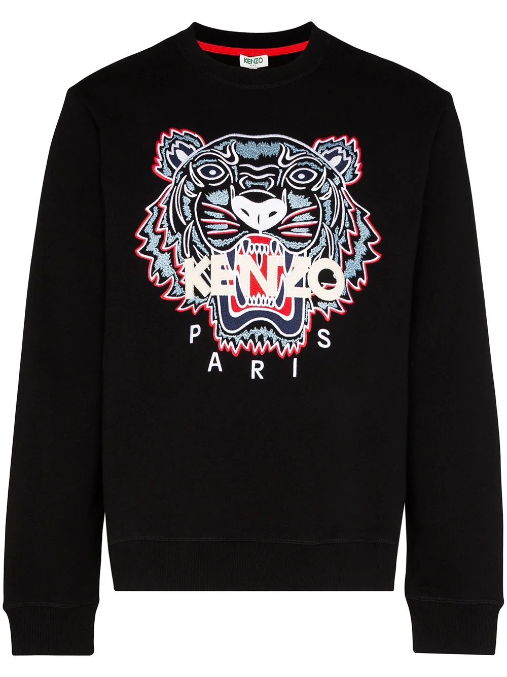 embroidered tiger sweatshirt - 1