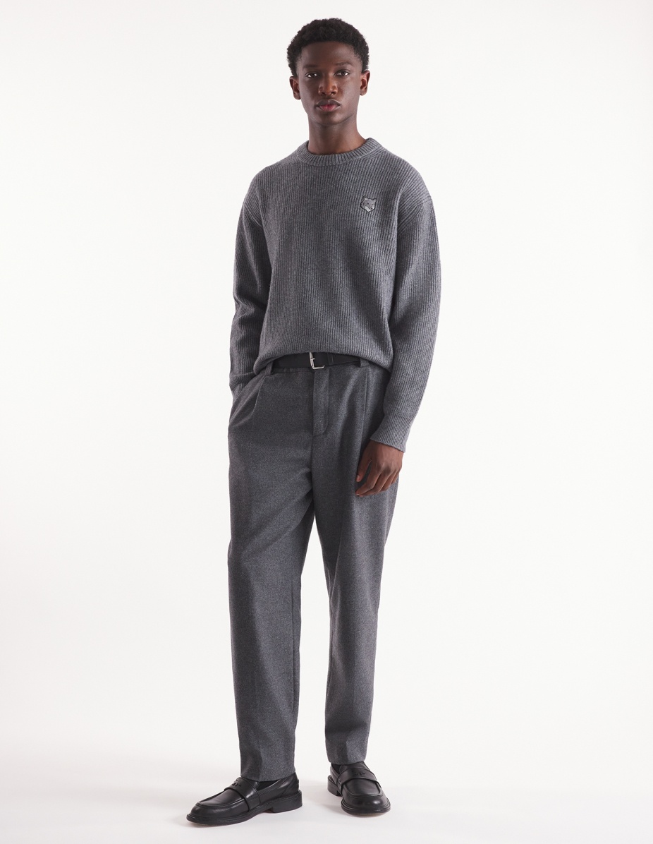 BOLD FOX HEAD PATCH COMFORT RIBBED JUMPER - 2