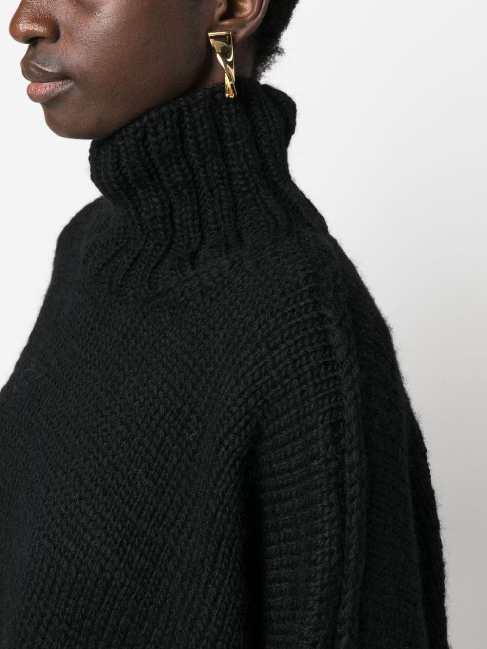 roll-neck wool jumper - 5