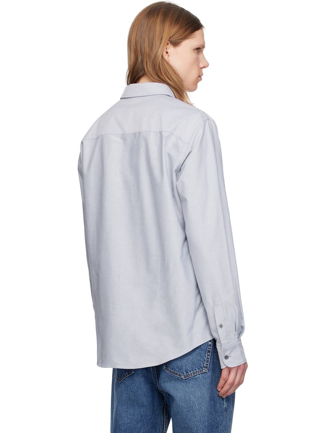Blue Cotton Button-Down Ami de Coeur Shirt - 3