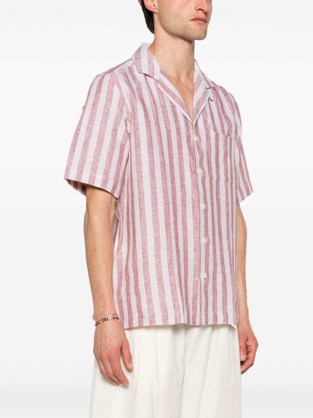 striped linen shirt - 3