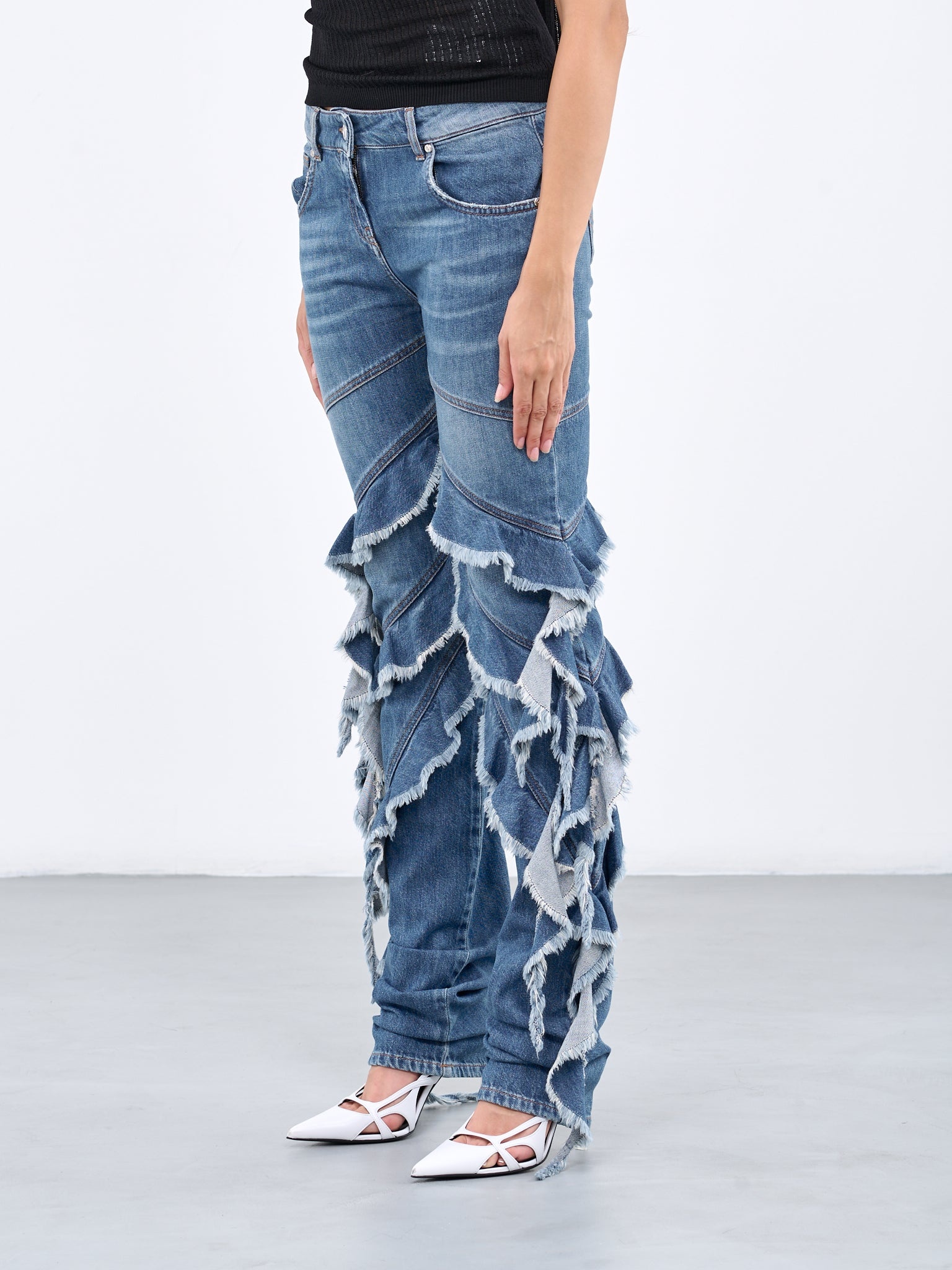 Ruffle Jeans - 2