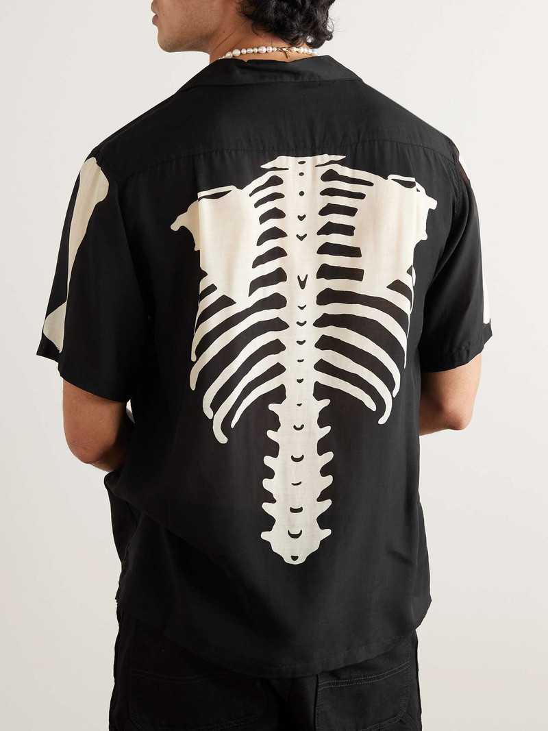 Camp-Collar Printed Voile Shirt 3