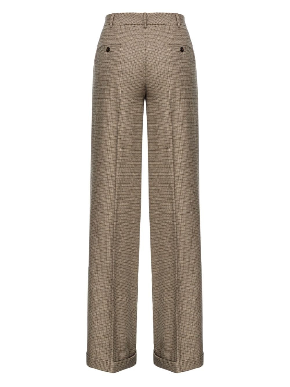 Vasetto flannel wide-leg trousers - 3