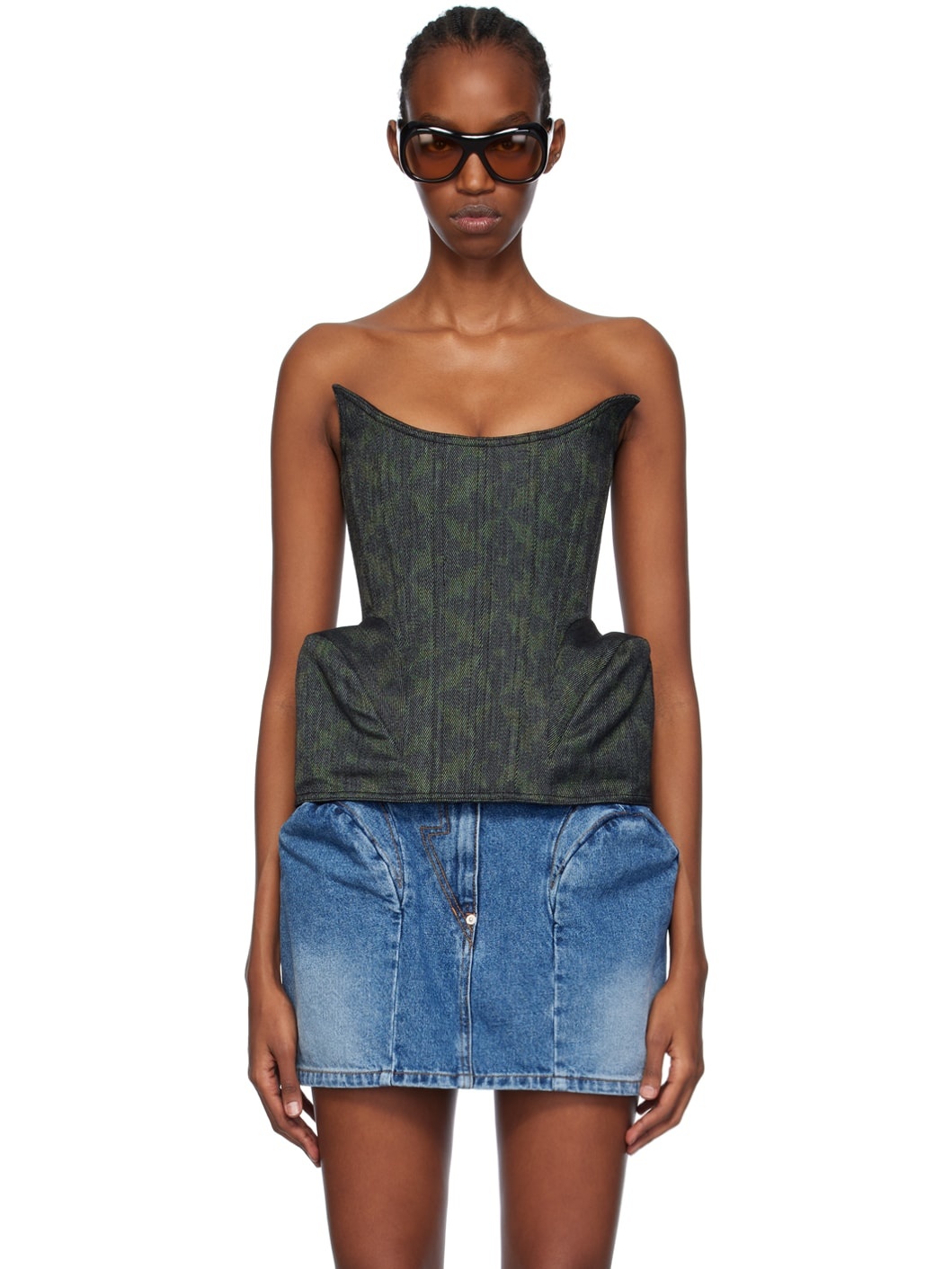 Green Puff Detail Camisole - 1