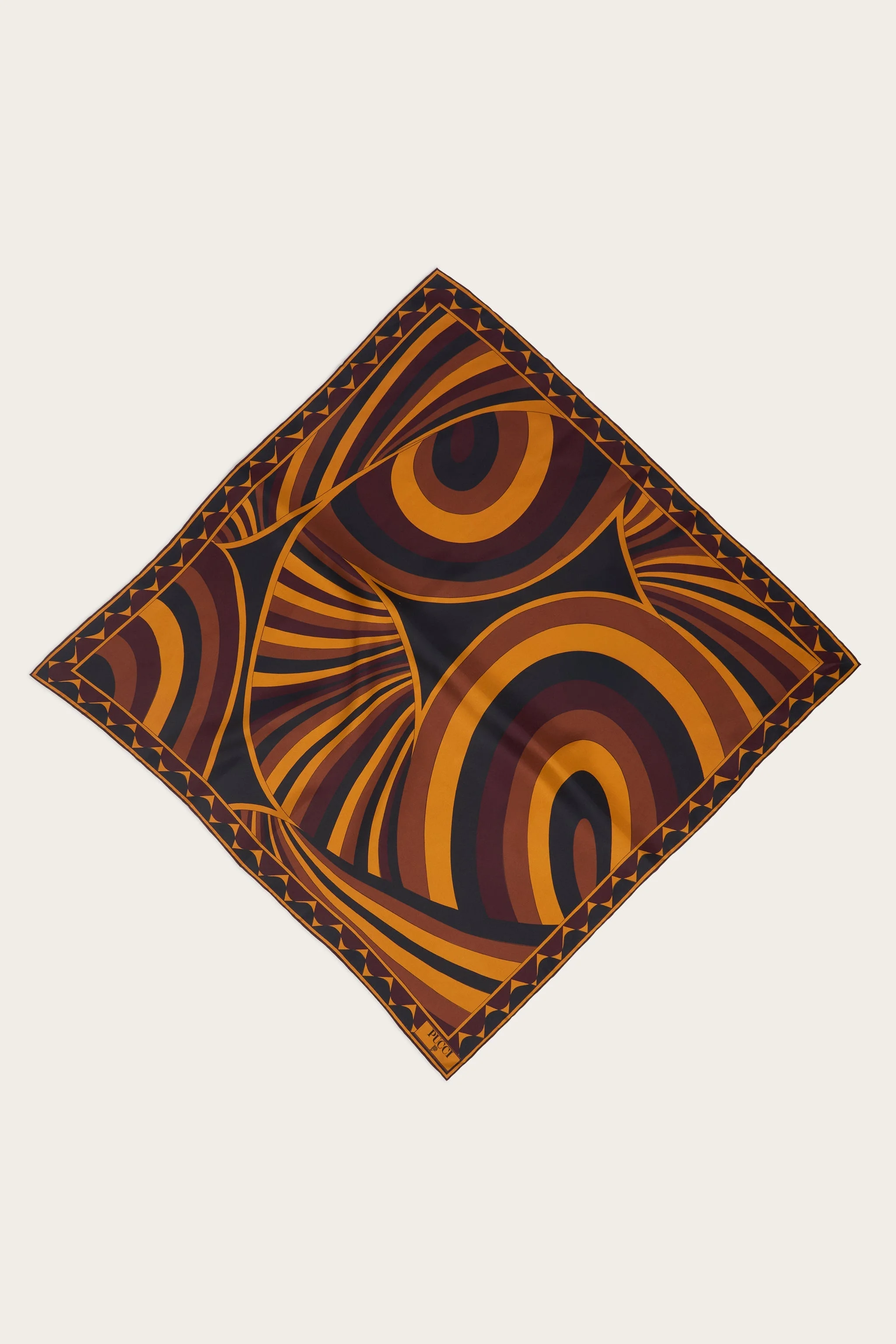 IRIDE PRINT SILK SCARF - 1