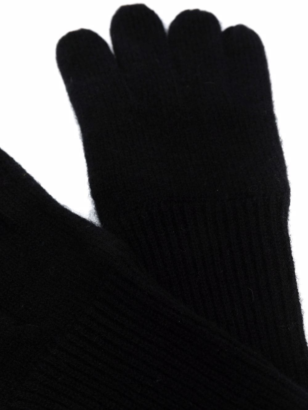 ribbed-knit cashmere gloves - 2