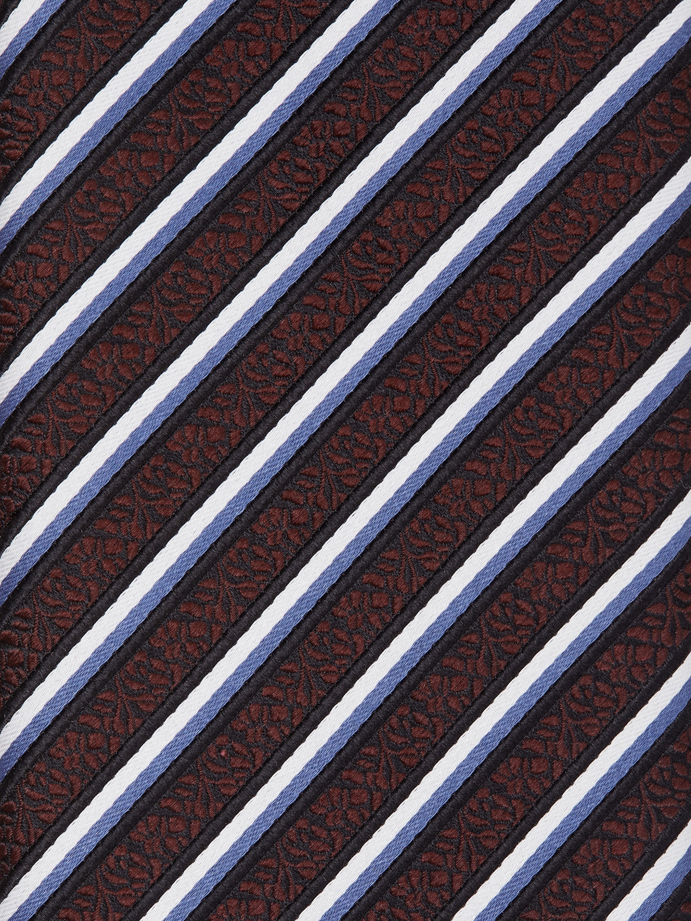 BURGUNDY CENTO FILI SILK TIE - 2
