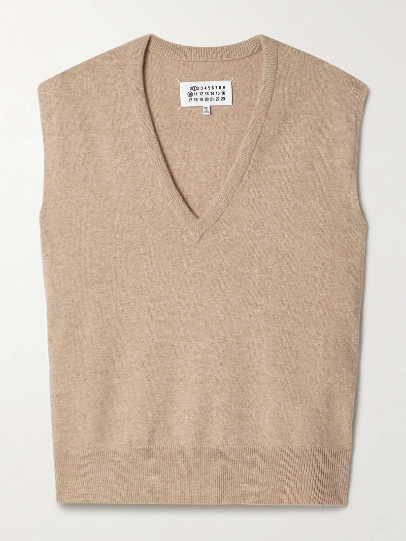 Wool vest Beige 1
